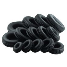 Almohadillas de espuma viscoelástica para auriculares, almohadillas redondas de cuero protector, color negro, 1 par 2024 - compra barato