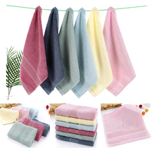 Square Hand towel Bamboo Pulp Fiber Children Washcloth Pure color 33*33CM Water Absorbent 2024 - buy cheap