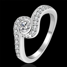Кольцо с серебряным покрытием, кольцо из стерлингового серебра, Ювелирное кольцо, заводские цены, инкрустированное камнем, двойное кольцо/MICYIBDP WZEHOIWE 2024 - купить недорого