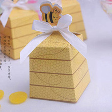 100pcs New Creative Wedding Candy Boxes Sweet Honeybee Candy Package Baby Shower Happy Birthday  Baby Gift Box Free Shipping 2024 - buy cheap