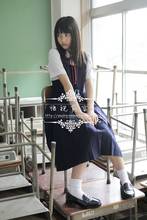 JK Japanese Summer School Uniform Cute Harajuku Sailor Cosplay Costume Lolita Sweet Women Girls Shirt+Dress+Tie 2024 - buy cheap