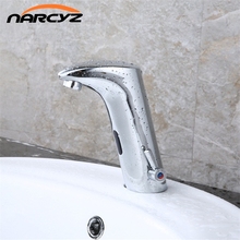 Faucet Sensor Bathroom Automatic Hands Touch Free Water Saving Inductive Electric Water Tap Battery Power Basin Faucets XR8802 2024 - buy cheap