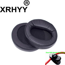 XRHYY 1 Par Preto Substituição Ear Pad Earpad Earpads Almofada Para DENON AH-D2000 D5000 D7000 Fones De Ouvido + Cabo de Rotação Livre clipe 2024 - compre barato