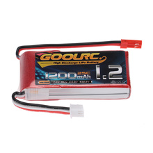 New GoolRC 1200mAh 25C LiPo Battery 7.4V 2S with JST Plug for RC Quadcopter Multicopter Cars 2024 - buy cheap