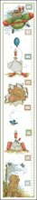 Top Quality Beautiful Lovely Counted Cross Stitch Kit Height Chart Measure Bear Goose Elephant Animal My Rain 2024 - buy cheap