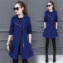 2019 autumn and winter wear new ladies fashion was thin large size woolen coat 2024 - buy cheap