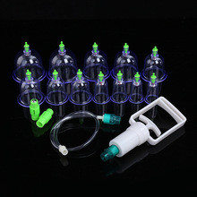 12 Cups Medicine Vacuum Pumping Cupping Effective Healthy Blood Circulation Physical Therapy Device Body Massager Health Care 2024 - buy cheap