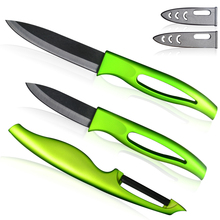 Hot sale ceramic knives set high level XYJ brand 4 inch utility 3 inch paring +ceramic peeler kithen knives set cooking tools 2024 - buy cheap