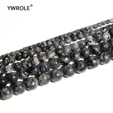 Cuentas de piedra Natural de espectro negro para la fabricación de joyas de piedra de labradorita DIY collar de pulsera 4mm 6mm 8mm 10mm 12mm 16mm" 2024 - compra barato