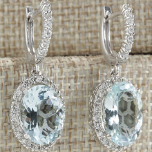 Fashion Oval Sky Blue Stone Drop Earrings for Women Crystal Cut Zircon  Dangle Earrings Jewelry Boucles d'oreilles L5K567 2024 - buy cheap