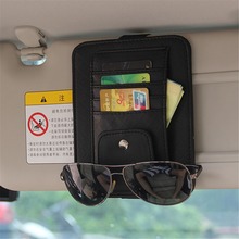 Auto Car Sun Visor Organizer Auto Card Ticket Pouch Pocket Sunglasses Holder Multi-Purpose Car Organizer Car Styling Accessories 2024 - buy cheap