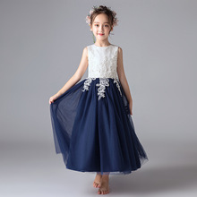 Summer Sleeveless Girls Party Dress Elegant Lace Children Clothing Kids Dresses For Girls Princess Wedding Dress RT350 2024 - buy cheap