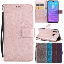 Huawei Y6 2019 case Huawei Y6 2019 Leather Case Luxury Wallet Flip Phone Coque For Huawei Y6 2019 MRD-LX1 MRD-LX1F Y 6 Prime 2024 - buy cheap