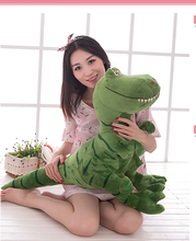 Большая плюшевая зеленая игрушка динозавр, новинка, кукла Тираннозавр Рекс, подарок, около 80x60 см, 0344 2024 - купить недорого