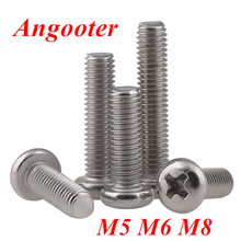 M5 M6 M8 304 Stainless steel Phillips Cross Recessed Pan Head Screws Round Head Electrinic small PM Screws 2024 - buy cheap