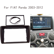 Двойная Din фасция подходит для Fiat Panda радио Cd DVD стерео панель установочный набор для крепления на приборной панели рамка 2003-2012 2024 - купить недорого