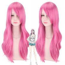 Anime Long Pink Wig Cosplay Costume Synthetic Hair Halloween Costume Party Play Wigs For Women Perucas 2024 - buy cheap