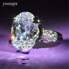 YWOSPX Charm Silver Color Cubic Zirconia Rings for Women Fashion Jewelery Wedding / Engagement Zircon Ring Gifts Wholesale Y15 2024 - buy cheap