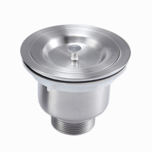 Escurridor de fregadero individual/doble de acero inoxidable para cocina, alambre, conexiones de la tubería del desagüe con cesta, filtro de desagüe de fregadero, accesorios de 110140mm 2024 - compra barato