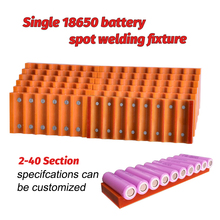 18650 battery fixture Single row battery fixture Strong magnet attraction fixture For 18650 batteries spot welding fixture 2024 - buy cheap