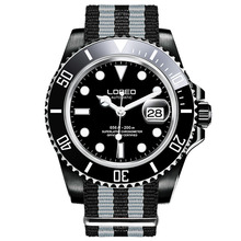 Original LOREO 200m Waterproof Diving Watch Seagull movement Men Automatic Watches Luminous Stainless Steel Mechanical Watch+Box 2024 - buy cheap