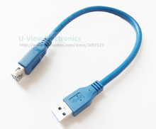 Cable de extensión hembra USB 3,0 A macho A azul, supervelocidad, alrededor de 30CM, envío gratis, 1 Uds. 2024 - compra barato