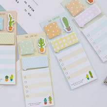 Cactus Memo Pad Plant Kawaii Sticky Notes Memo Notebook Stationery Papelaria Escolar School Supplies Memo Pad Gift 2024 - buy cheap