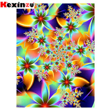 kexinzu Full Square/Round 5D Diy Diamond Painting Cross Stitch "Flower" Diamond 3D Embroidery Mosaic Home Decor Gift K105 2024 - buy cheap