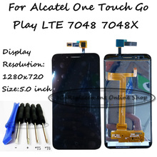 Black/White For Alcatel One Touch Go Play LTE 7048X 7048 LCD Display + Touch Screen Digitizer Assembly Replacement + Free Tools 2024 - buy cheap
