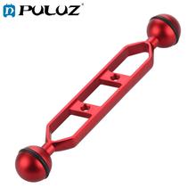 PULUZ 7.0 inch 17.8cm Aluminum Alloy Dual Balls Arm for Underwater Torch / Video Light (Black) 2024 - buy cheap