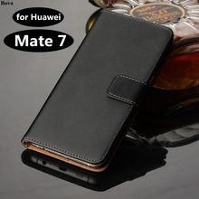 Funda de piel sintética con tapa para Huawei Mate 7 GG, funda de alta calidad con soporte para tarjetas 2024 - compra barato