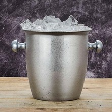 2l/5l barra ferramentas aço inoxidável balde de gelo grosso com orelhas rum cerveja grande champanhe balde de gelo metal 2024 - compre barato