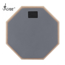 8 Inch Gray Rubber Wooden Dumb Drum Practice Training Drum Pad for Jazz Drums Exercise Musical Instrument 2024 - buy cheap