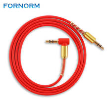 FORNORM Car Audio 3.3ft 3.5mm Auxiliary Stereo Audio Cable Cord Radio Male to Male Aux Cable 90 Degree Angle 2024 - buy cheap