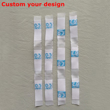 2000pcs damask polyester woven cloth size label Flag labels 4 different sizes/lot 2024 - buy cheap