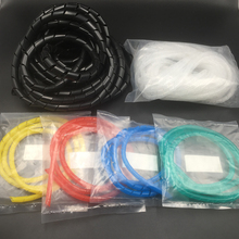 Cable Flexible de polietileno para escritorio, funda protectora, envoltura en espiral, 3mm, negro, blanco, rojo y amarillo 2024 - compra barato
