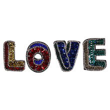 5set Beading Sequins Letter Patches DIY Beaded Love Crystal Appliques Badge Sew On  Clothes Decorated Sewing Accessories TH714 2024 - buy cheap