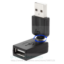NCHTEK Flex USB macho a hembra 90 180 de 360 grados giratorio giro adaptador de extensión/envío gratis/2 piezas 2024 - compra barato