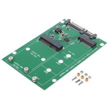 1 unidad mSATA y M.2 (b-key NGFF) 2 en 1, convertidor de adaptador de SSD múltiple a SATA 3 III, 9,9x6,6 cm 2024 - compra barato