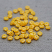 100PCS Wholesale yellow Beeswaxes separate beads Fittings for Accessory DIY Machining parts Design 6mm Jewelry Making Design 2024 - buy cheap
