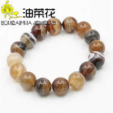 hot Free postage diy ornaments natural stone 12mm gray Striated Onyx Bracelets round beads jewelry making YE0018 Wholesale Price 2024 - buy cheap