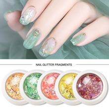 Nail Art Decoration Holographic Fine Chunky Glitter Chrome Dipping Powder Nails Irregular Sequins 2024 - buy cheap