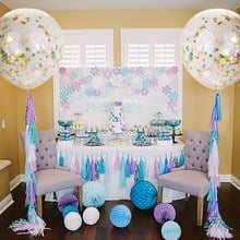 36inch Large Confetti Round Balloon Wedding Decoration Inflatable Clear Latex Balloons Birthday Party Decoration Party Supplies 2024 - buy cheap