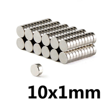 50Pcs Neodymium Magnet Disc 10x1mm Permanent N35 Mini Small Round Super Powerful Strong Magnetic Magnets For Craft 2024 - buy cheap