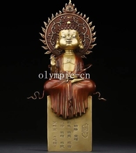 11'' classical brass copper carvings home fengshi Sakyamuni tathagata buddha 2024 - buy cheap