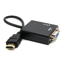 Adaptador convertidor macho a VGA compatible con HDMI, Cable de Audio hd, 1080P Digital, mini Cable de conversión de HDMI-VGA para PC 2024 - compra barato
