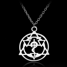 MQCHUN Fullmetal Alchemist Symble Choker Necklaces alloy Pendants Edward Hollow link chain Necklace Anime Souvenir 2024 - buy cheap