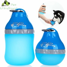 Портативная бутылка для воды 200 мл/400 мл для собак, дорожная миска для питья щенков и кошек из силикаса для геля, уличный дозатор воды для питомцев, продукты для подачи воды 2024 - купить недорого