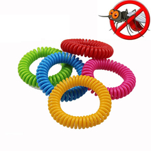 5 шт. Цветной силиконовый браслет для защиты окружающей среды, летний Противомоскитный браслет, защита от комаров, безопасный для детей 2024 - купить недорого