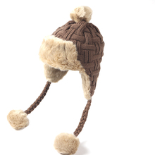 Chapéus de pompom femininos, chapéus de pompom quentes para mulheres bola de lã boné de proteção de ouvido feminino inverno, proteção de ouvido para equitação, boné de tricô 2024 - compre barato